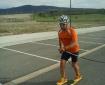 Descubriendo Ardoy con los rollerskis.