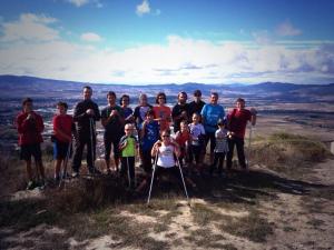 Foto de grupo en la cima de Ezkaba