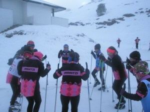 Calentamiento pre carrera de los txikis