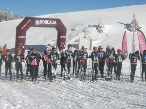 Salida de los txikis. Foto: Arantxa Pérez.Irrintzi Ski