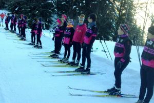 Sesión de técnica en Somport