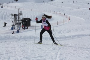 Iranzu disputando concentrada los campeonatos de Navarra